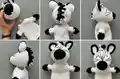 Zebra Hand Puppet Amigurumi Pattern step 4 - final assembly and finishing