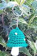 Adorable Toadstool Keychain Pattern step 2 - assembly progress
