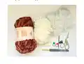 My Little Bear Amigurumi Pattern step 2 - assembly progress