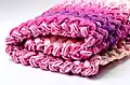 Zig-Zag Blanket Crochet Pattern step 1 - construction progress