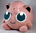 Jigglypuff Amigurumi Pattern step 1 - construction progress