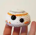 BB-8 Droid Amigurumi Pattern step 3 - details and accessories