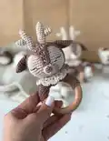 Adorable Deer Rattle Amigurumi Pattern step 3 - details and accessories