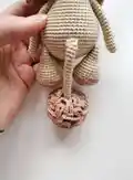 Ollie the Lion Amigurumi Pattern step 4 - final assembly and finishing