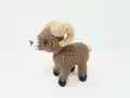 Bobby the Bighorn Sheep Amigurumi Pattern step 2 - assembly progress