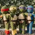 Ninja Turtle Amigurumi Pattern step 1 - construction progress
