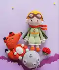 Little Prince Amigurumi Pattern step 1 - construction progress