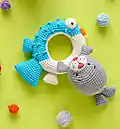 Seal Amigurumi Pattern step 1 - construction progress