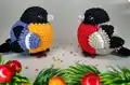 Adorable Bullfinch Bird Amigurumi Pattern step 1 - construction progress