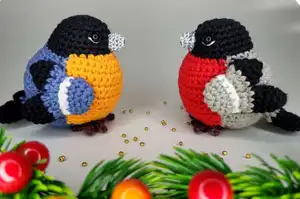Adorable Bullfinch Bird Amigurumi Pattern