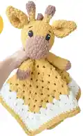 Adorable Giraffe Lovey Blanket Amigurumi Pattern step 3 - details and accessories