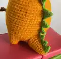 Pineapple Rex Amigurumi Pattern step 4 - final assembly and finishing