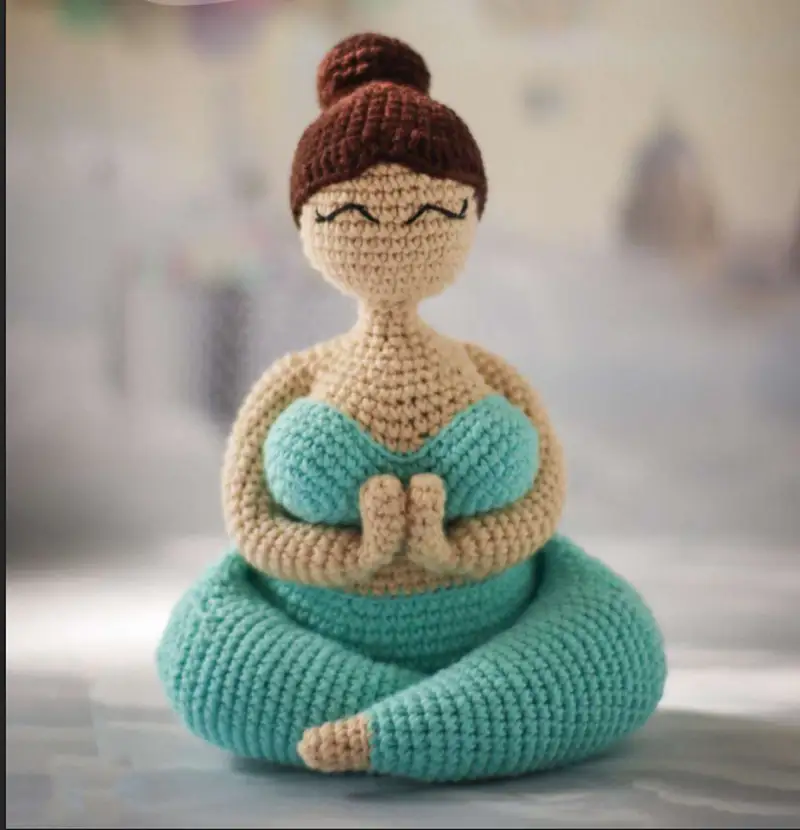 Free Intermediate crochet pattern: Zen Yogi Girl Amigurumi Pattern - Easy to follow tutorial