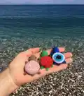 Mini Turtle Amigurumi Pattern step 1 - construction progress