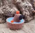 Capybara in a Tub Amigurumi Pattern step 3 - details and accessories