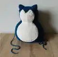 Giant Snorlax Amigurumi Pattern step 2 - assembly progress