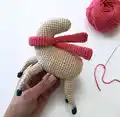 Storm the Deer Amigurumi Pattern step 4 - final assembly and finishing