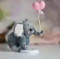 Elephant Elf Amigurumi Pattern step 2 - assembly progress
