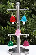 Adorable Toadstool Keychain Pattern step 1 - construction progress