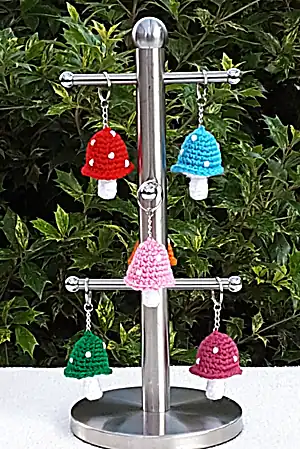 Adorable Toadstool Keychain Pattern