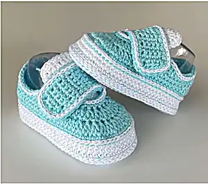 Baby Velcro Sneakers Crochet Pattern
