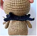 Baby Cthulhu Amigurumi Pattern step 4 - final assembly and finishing