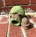 Magic Potion Crochet Pattern step 2 - assembly progress