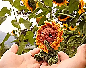 Baby Sunflower Amigurumi Pattern