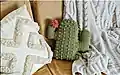 Adorable Crochet Cactus Pillow Pattern step 4 - final assembly and finishing