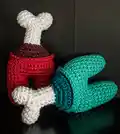Among Us Crewmate Amigurumi Pattern step 1 - construction progress