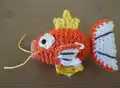 Magikarp Pokemon Amigurumi Pattern step 1 - construction progress