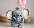Elephant Elf Amigurumi Pattern step 4 - final assembly and finishing
