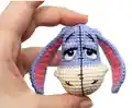 Dreamy Donkey Amigurumi Pattern step 2 - assembly progress