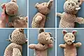 Boar Hand Puppet Amigurumi Pattern step 3 - details and accessories