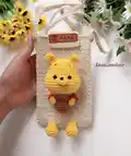 Winnie the Pooh Phone Pouch Crochet Pattern step 1 - construction progress