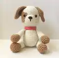 Puppy Chip Amigurumi Pattern step 1 - construction progress