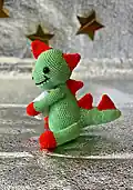 Cute Dinosaur Amigurumi Pattern step 3 - details and accessories
