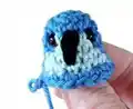 Mini Parrot Amigurumi Pattern step 3 - details and accessories