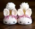 Hoppy Baby Bunny Slippers Crochet Pattern step 3 - details and accessories