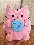 Cute Cat with Donut Amigurumi Pattern step 4 - final assembly and finishing
