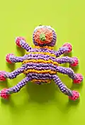 Spinderella the Spider Amigurumi Pattern step 4 - final assembly and finishing