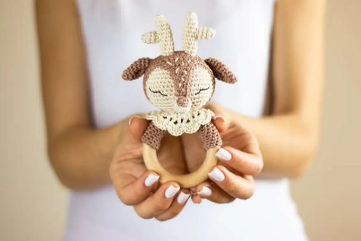 Adorable Deer Rattle Amigurumi Pattern - Intermediate