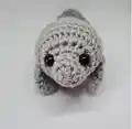 Chubby Manatee Friend Amigurumi Pattern step 4 - final assembly and finishing