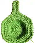 Avocado Family Amigurumi Pattern step 3 - details and accessories