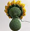 Baby Sunflower Amigurumi Pattern step 4 - final assembly and finishing