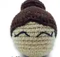 Zen Yogi Girl Amigurumi Pattern step 2 - assembly progress