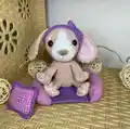 Adorable Spaniel in Dog Bed Amigurumi Pattern step 2 - assembly progress