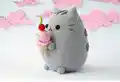 Pusheen Cat with Ice Cream Amigurumi Pattern step 1 - construction progress