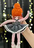 Graceful Ballerina Amigurumi Pattern step 3 - details and accessories