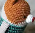 Mini Cat Amigurumi Pattern step 2 - assembly progress